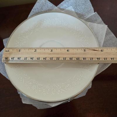 LOT 36D: Complete Set of Noritake Ivory China ; Lorelei Pattern with Some Extra Pieces