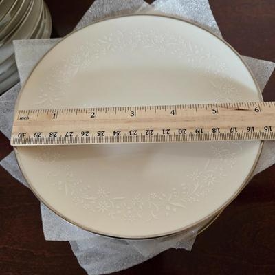 LOT 36D: Complete Set of Noritake Ivory China ; Lorelei Pattern with Some Extra Pieces