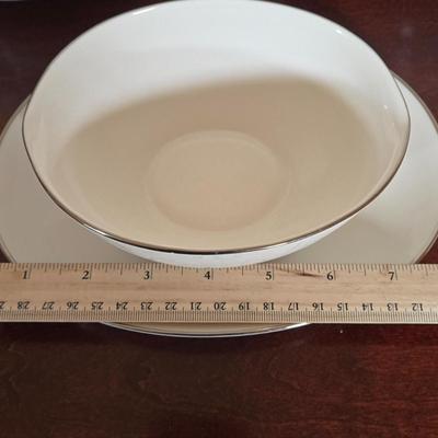 LOT 36D: Complete Set of Noritake Ivory China ; Lorelei Pattern with Some Extra Pieces