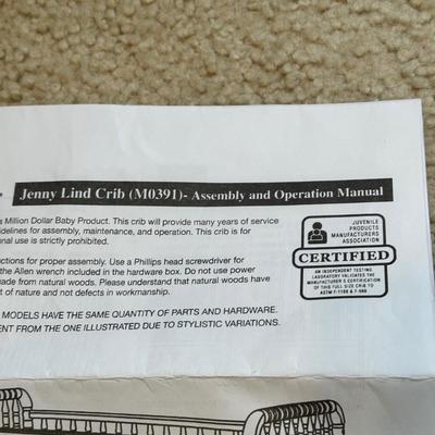 LOT 41A: Jenny Lind Crib M0391