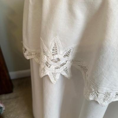 LOT 44A: Two Wooden Side Tables w/ Floral Table Lamp