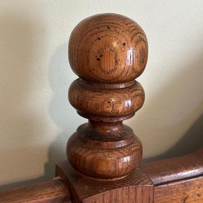 LOT 45A: Wooden Headboard w/ Full-Size Bed Frame