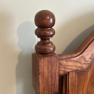 LOT 45A: Wooden Headboard w/ Full-Size Bed Frame