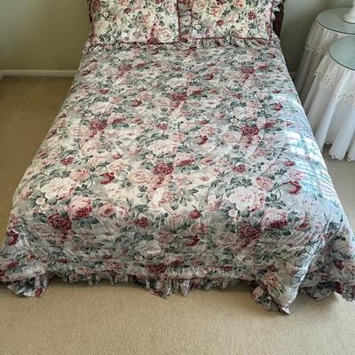 LOT 45A: Wooden Headboard w/ Full-Size Bed Frame