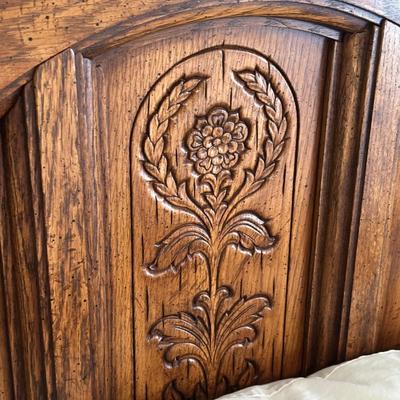 LOT 45A: Wooden Headboard w/ Full-Size Bed Frame