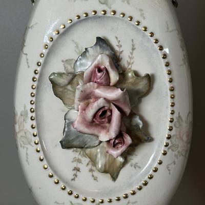 LOT 48B: Two Vintage Capodimonte Style Porcelain Table Lamps