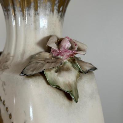 LOT 48B: Two Vintage Capodimonte Style Porcelain Table Lamps