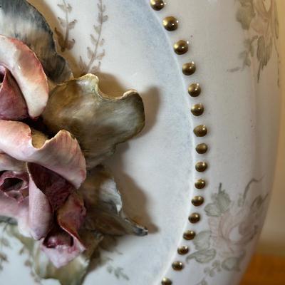 LOT 48B: Two Vintage Capodimonte Style Porcelain Table Lamps