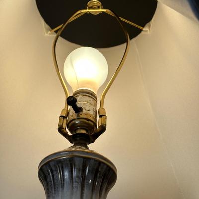 LOT 48B: Two Vintage Capodimonte Style Porcelain Table Lamps