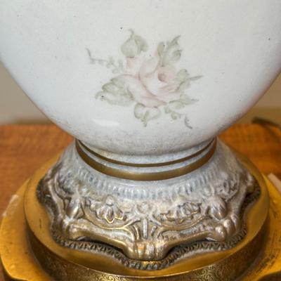 LOT 48B: Two Vintage Capodimonte Style Porcelain Table Lamps