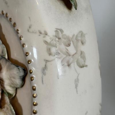 LOT 48B: Two Vintage Capodimonte Style Porcelain Table Lamps