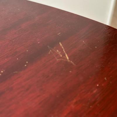 LOT 49C: Vintage Mahogany Vanity w/ French Louis XV Style Wall Mirror