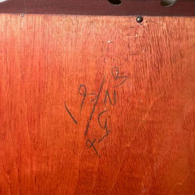 LOT 49C: Vintage Mahogany Vanity w/ French Louis XV Style Wall Mirror