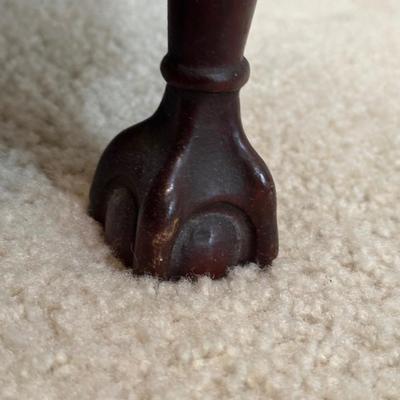 LOT 49C: Vintage Mahogany Vanity w/ French Louis XV Style Wall Mirror