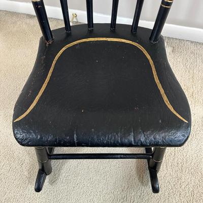 LOT 51A: Two Vintage Hand Painted Rocking Chairs