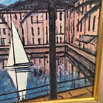 LOT 53C: View of Sailing Cannes by Bernard Buffet