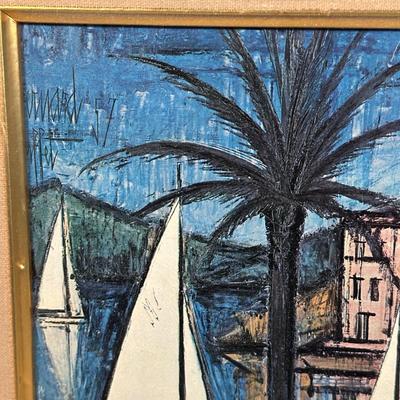 LOT 53C: View of Sailing Cannes by Bernard Buffet