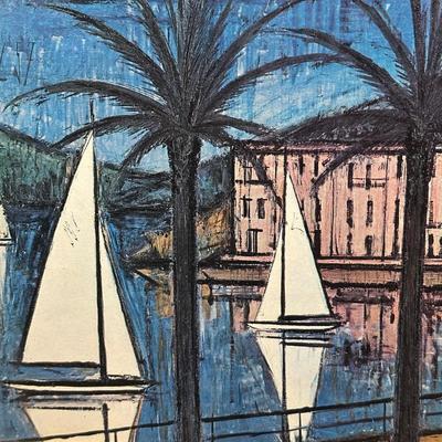 LOT 53C: View of Sailing Cannes by Bernard Buffet