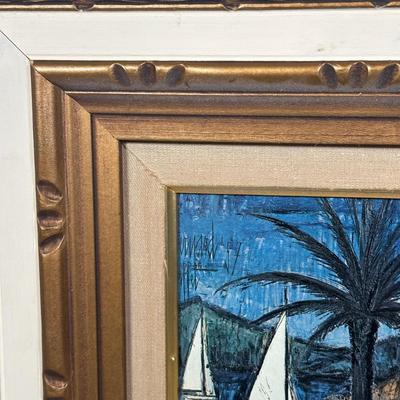 LOT 53C: View of Sailing Cannes by Bernard Buffet