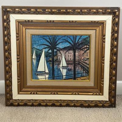 LOT 53C: View of Sailing Cannes by Bernard Buffet