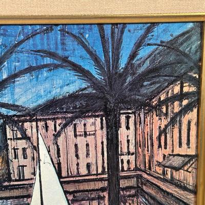 LOT 53C: View of Sailing Cannes by Bernard Buffet