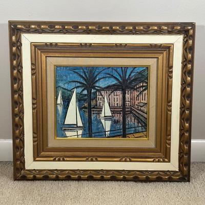 LOT 53C: View of Sailing Cannes by Bernard Buffet