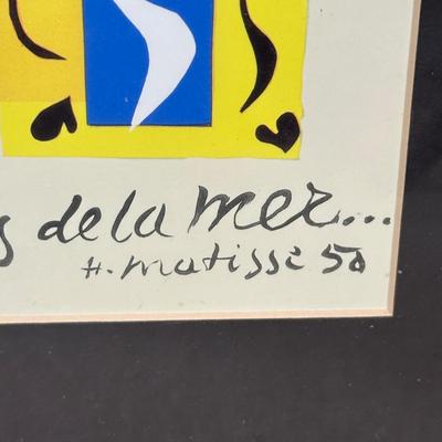 LOT 54C: Beasts of the Sea by Henri Matisse Framed Print