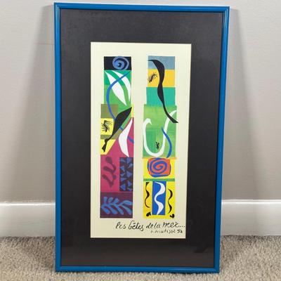 LOT 54C: Beasts of the Sea by Henri Matisse Framed Print