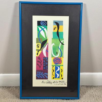 LOT 54C: Beasts of the Sea by Henri Matisse Framed Print