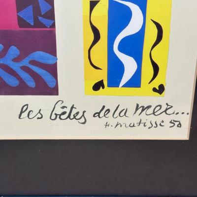 LOT 54C: Beasts of the Sea by Henri Matisse Framed Print