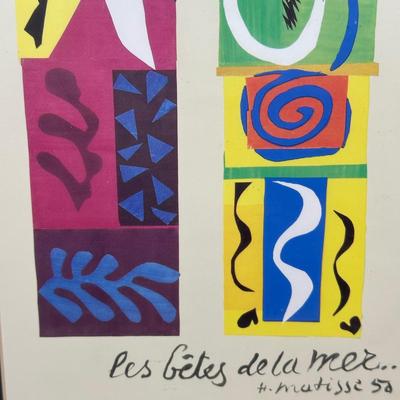 LOT 54C: Beasts of the Sea by Henri Matisse Framed Print