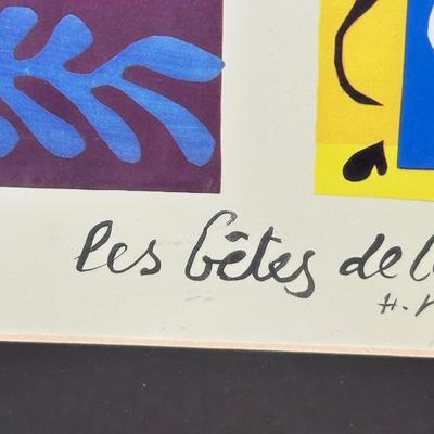 LOT 54C: Beasts of the Sea by Henri Matisse Framed Print