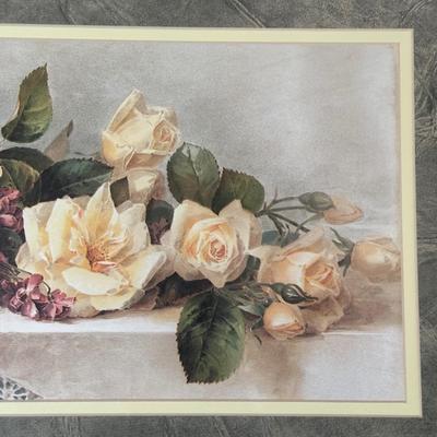 LOT 56A: Collection Of Framed Floral Prints