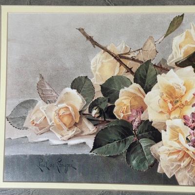 LOT 56A: Collection Of Framed Floral Prints