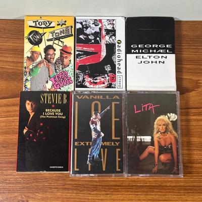 LOT 57A: Cassette Tape Collection w/ Cassette Storage