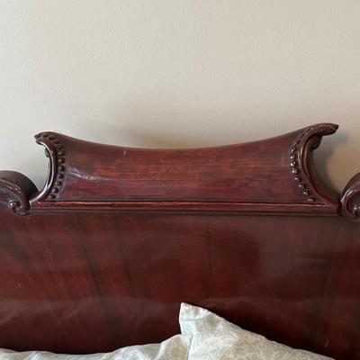 LOT 61A: Beautiful Vintage Headboard w/ Full-Size Bed Frame