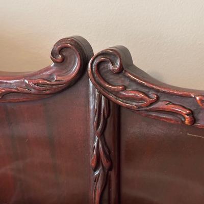LOT 61A: Beautiful Vintage Headboard w/ Full-Size Bed Frame