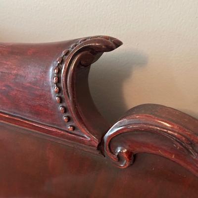 LOT 61A: Beautiful Vintage Headboard w/ Full-Size Bed Frame