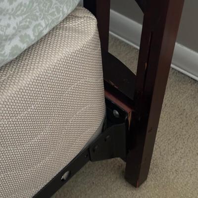 LOT 61A: Beautiful Vintage Headboard w/ Full-Size Bed Frame