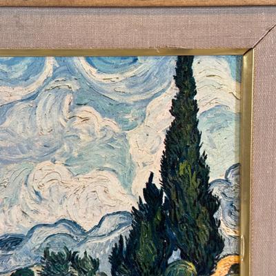 LOT 63C: Pablo Picasso Lithograph & Vincent Van Gogh Framed Prints