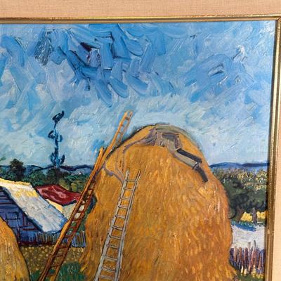 LOT 63C: Pablo Picasso Lithograph & Vincent Van Gogh Framed Prints