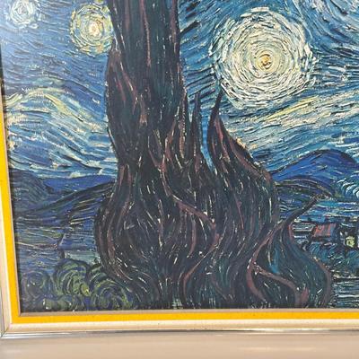 LOT 63C: Pablo Picasso Lithograph & Vincent Van Gogh Framed Prints