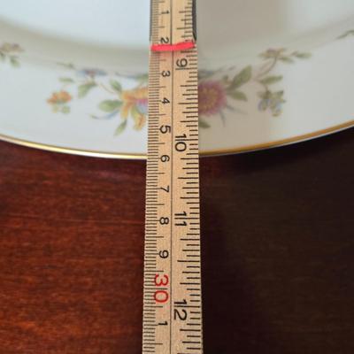 LOT 79: Set of Diplomat by Sango Cortina China Service for 12 Including Cream and Sugar, Gravy Boat, & Serving Platter and Bowl