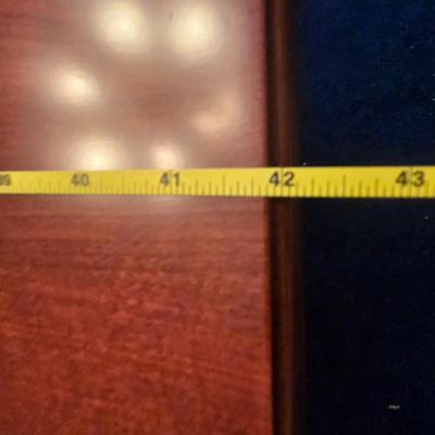 LOT 88D: Large Dining Room Table / 5.5 Feet Long with 2 One Foot Leafs , 6 Chairs, & Table Pad