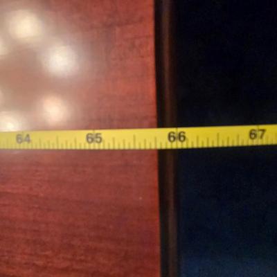 LOT 88D: Large Dining Room Table / 5.5 Feet Long with 2 One Foot Leafs , 6 Chairs, & Table Pad