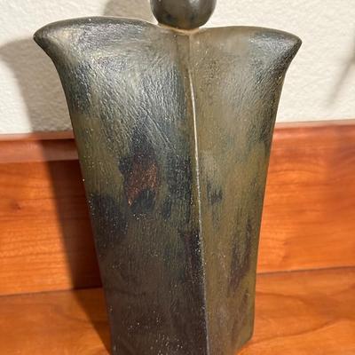 Ceramic Guardian Spirit Figure 6.5in Tall - Signed Barb Hertel