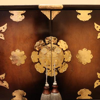 Korean Tansu-Syle Chinoiserie Chest (See Details)