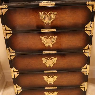 Korean Tansu-Syle Chinoiserie Chest (See Details)
