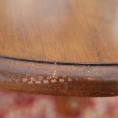 Wooden Drop Leaf Round Table