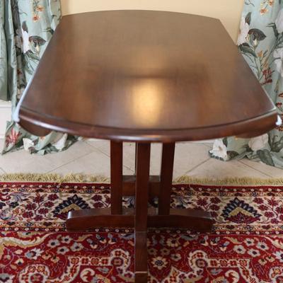 Wooden Drop Leaf Round Table